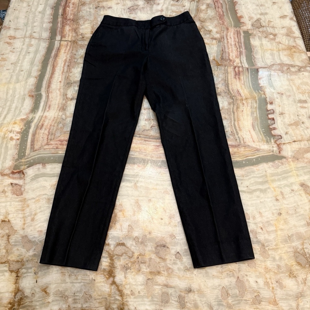 Jones New York Stretch Women's Dress Pants Black 4P Straight Leg Career